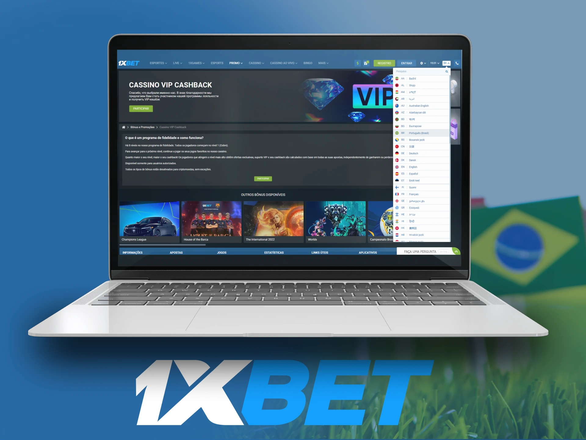 Jogadores de todo o mundo preferem apostar na 1xBet.