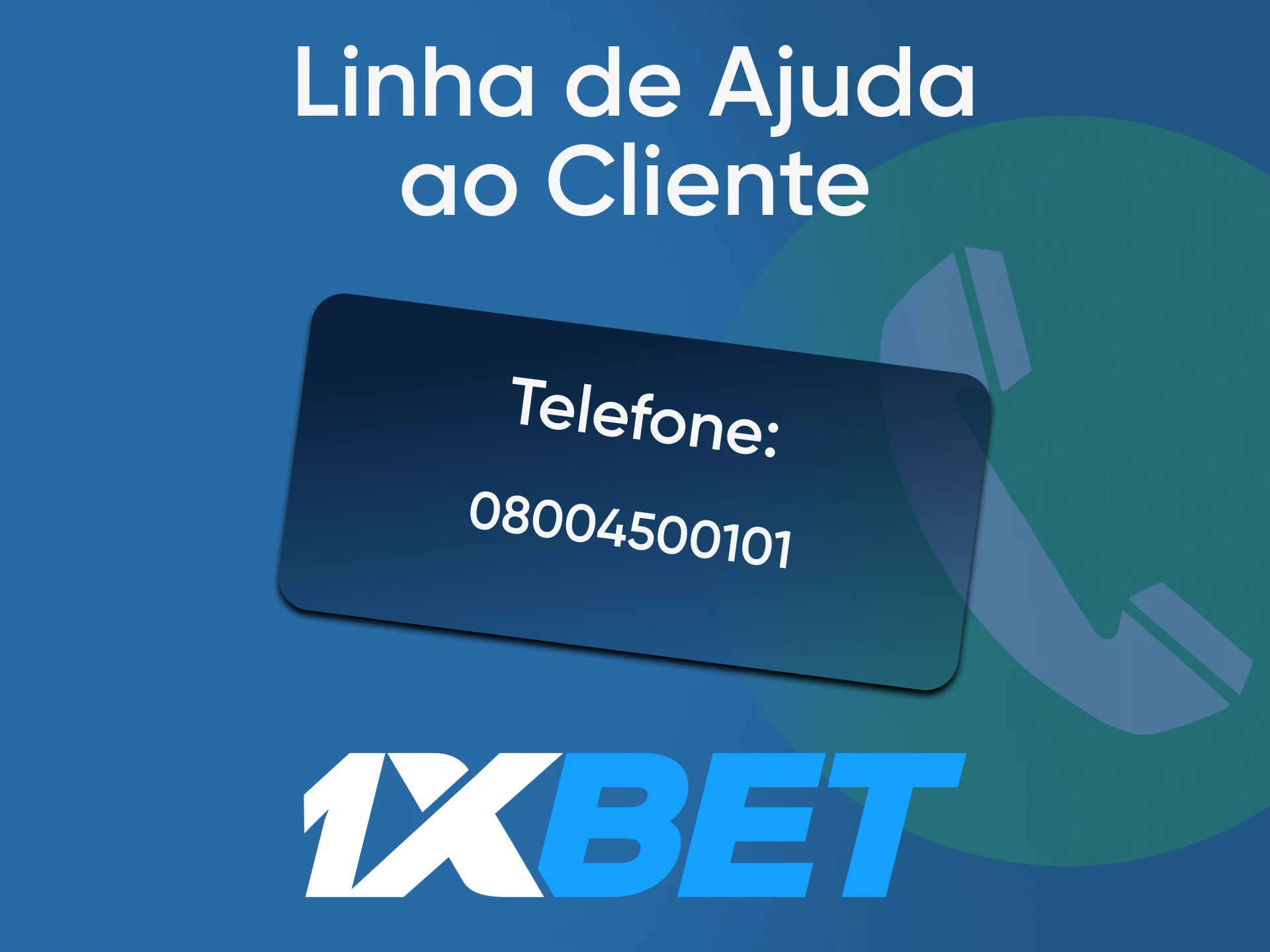 Entre em contato com a equipe 1xBet na linha direta.