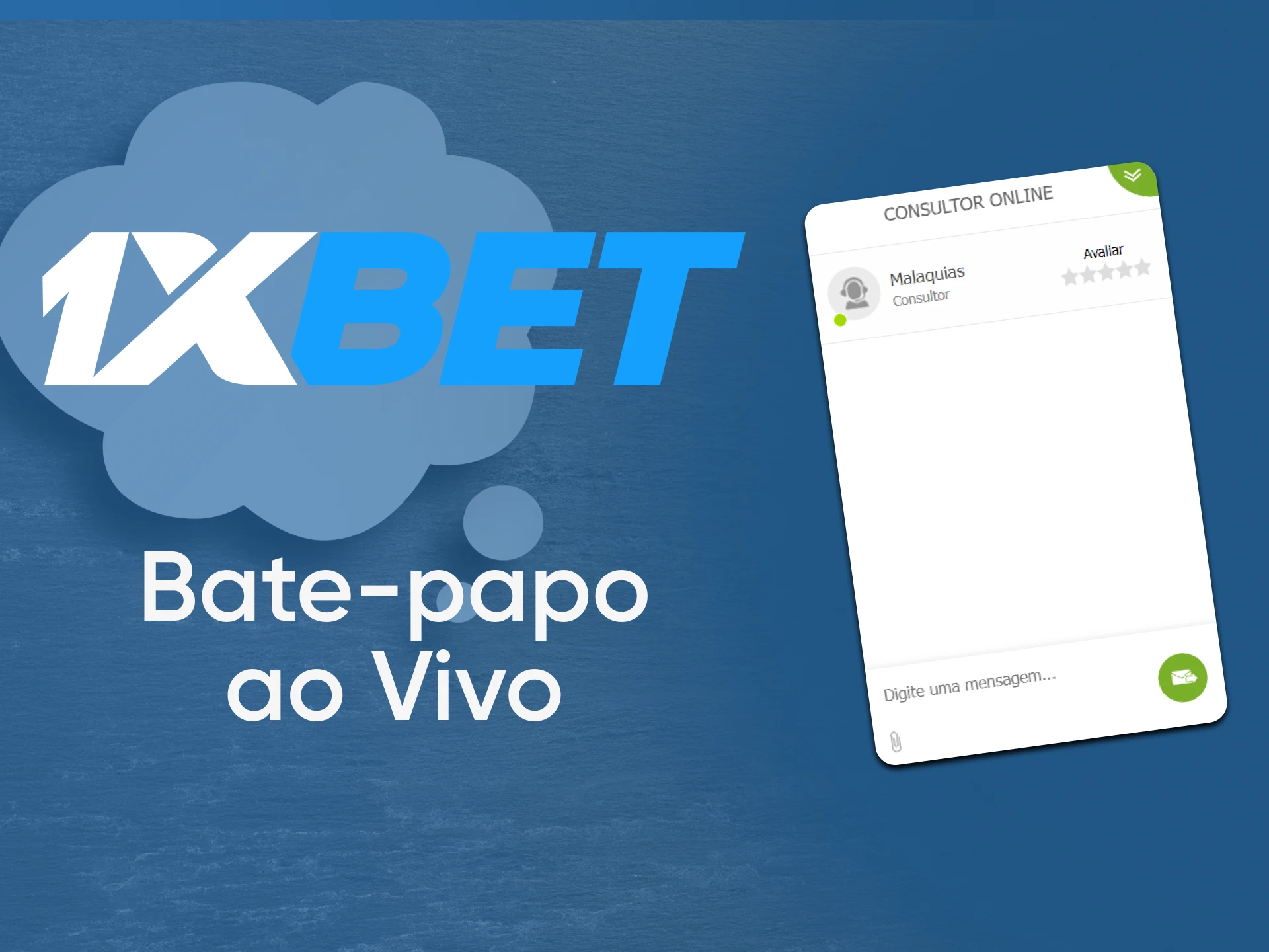 Contate o suporte 1xBet via bate-papo ao vivo.