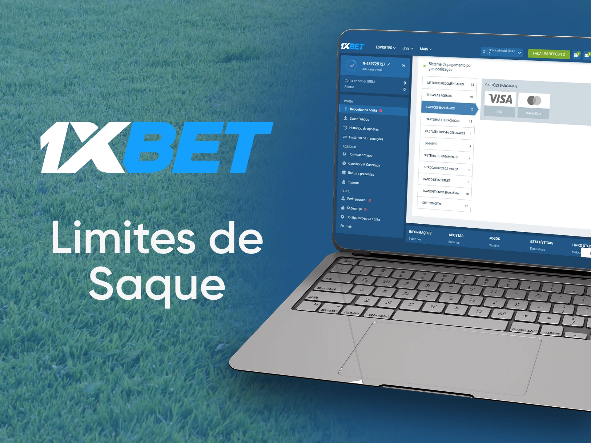 Confira os limites de saque para 1xBet no Brasil.