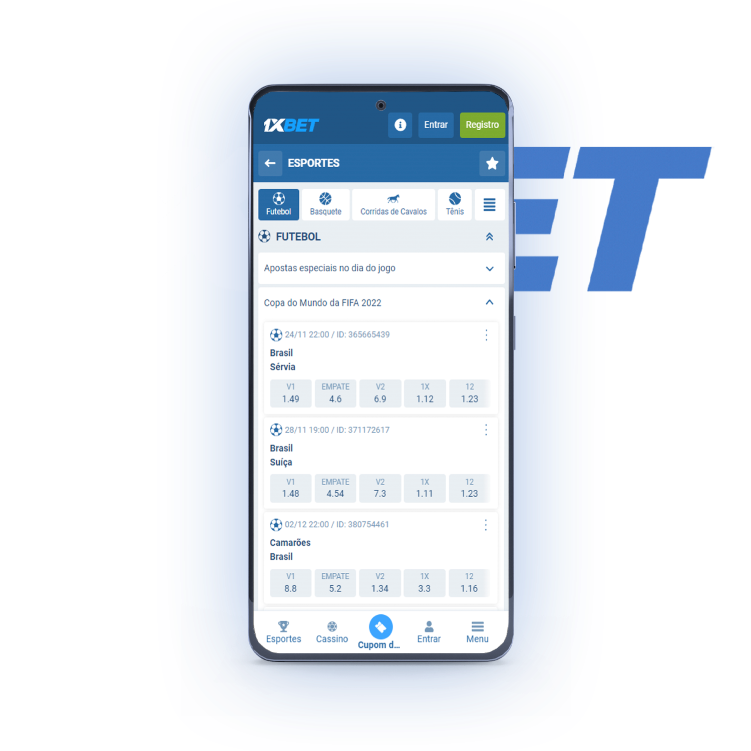 Aprenda a fazer apostas na 1xBet pelo seu smartphone.