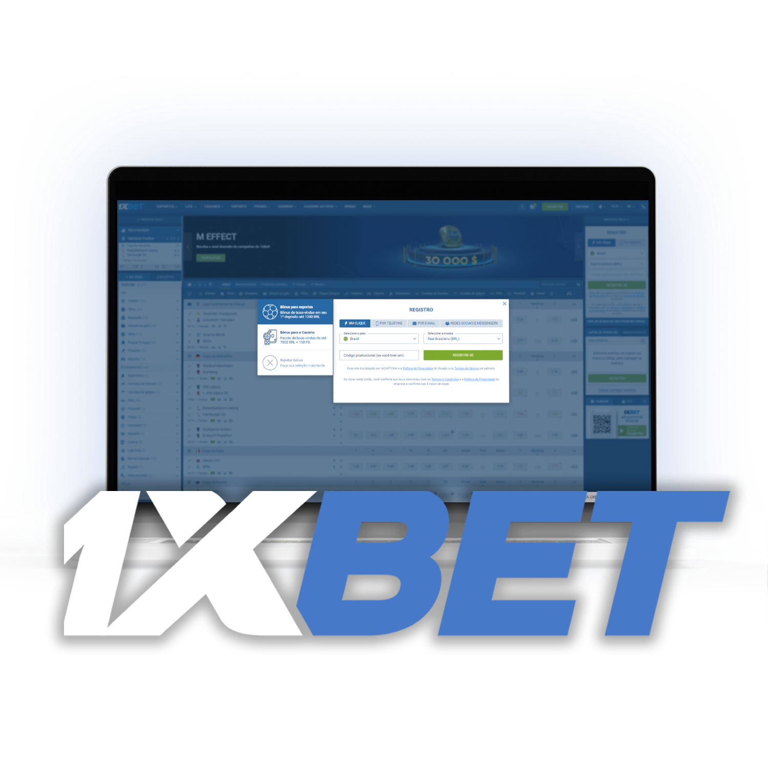 Aprenda como se registrar no site da 1xBet.
