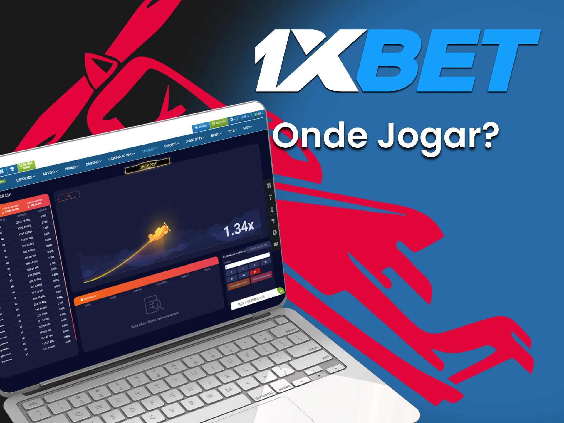 Vá para a seção de jogos 1xbet para jogar Aviator.