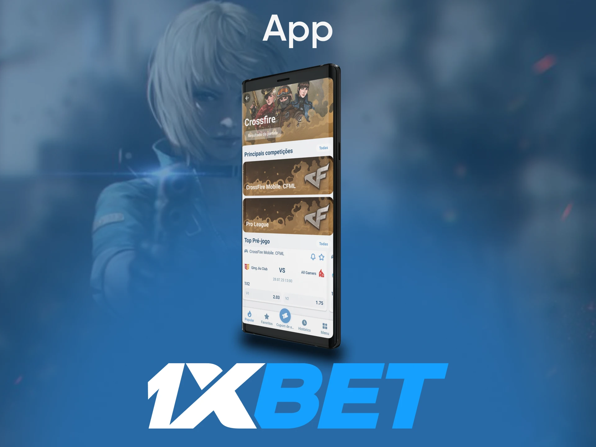 Você pode apostar no Crossfire através do aplicativo 1xbet.