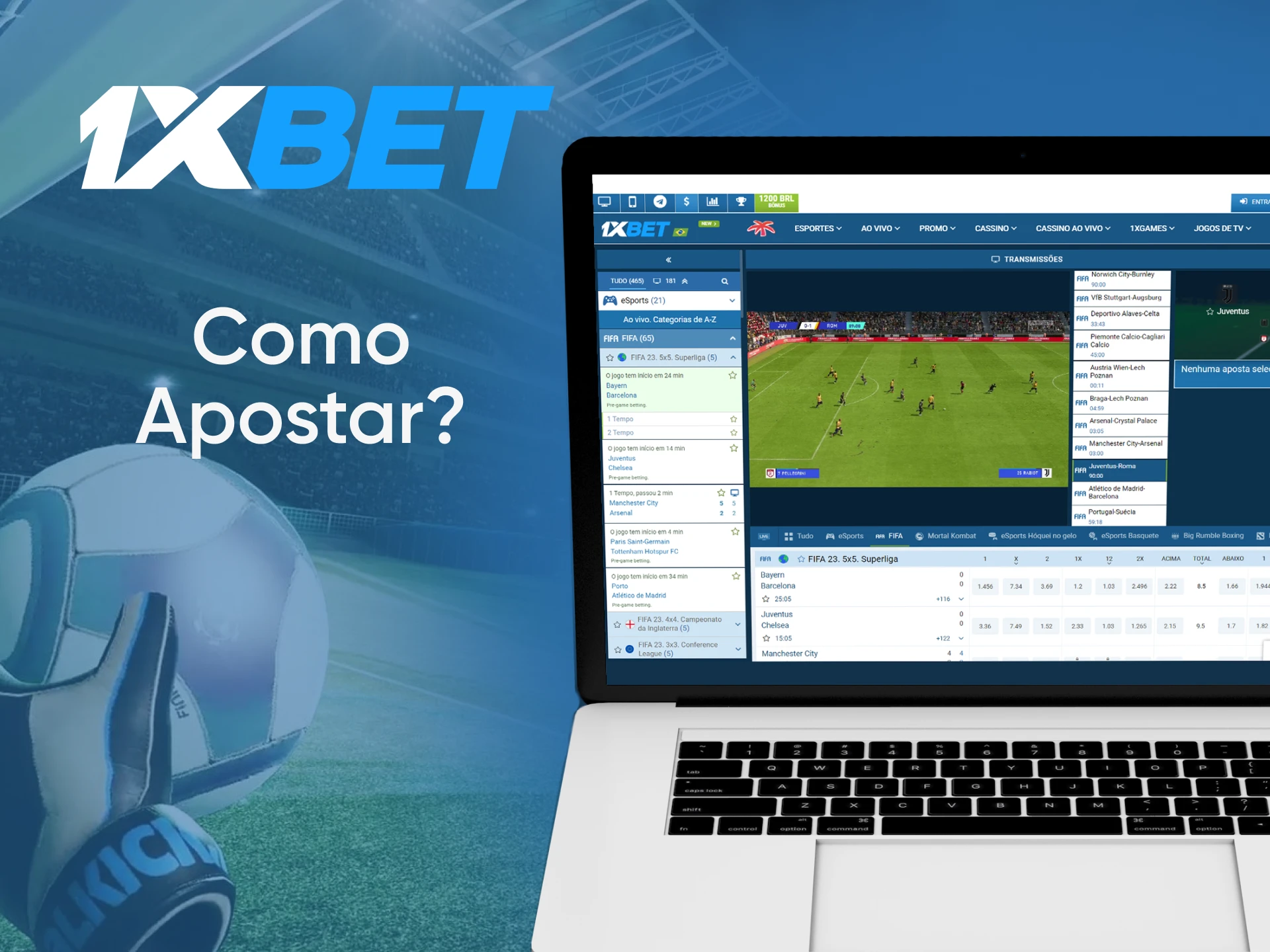 Você encontrará a opção certa para apostar no FIFA da 1xbet.