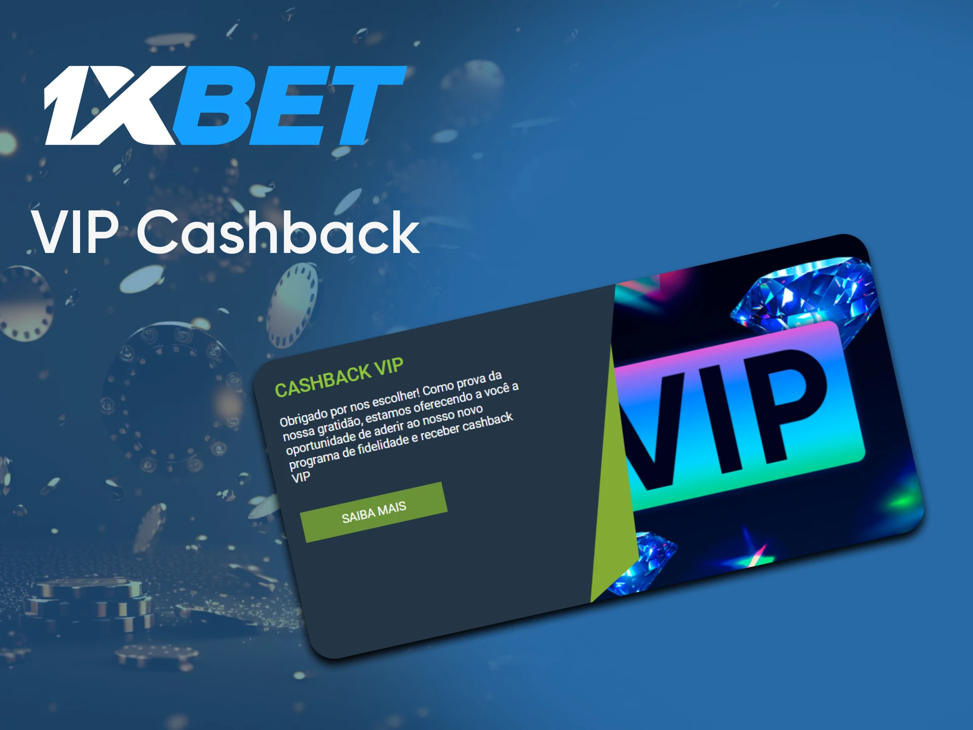 1xbet oferece cashback por jogar bacará.