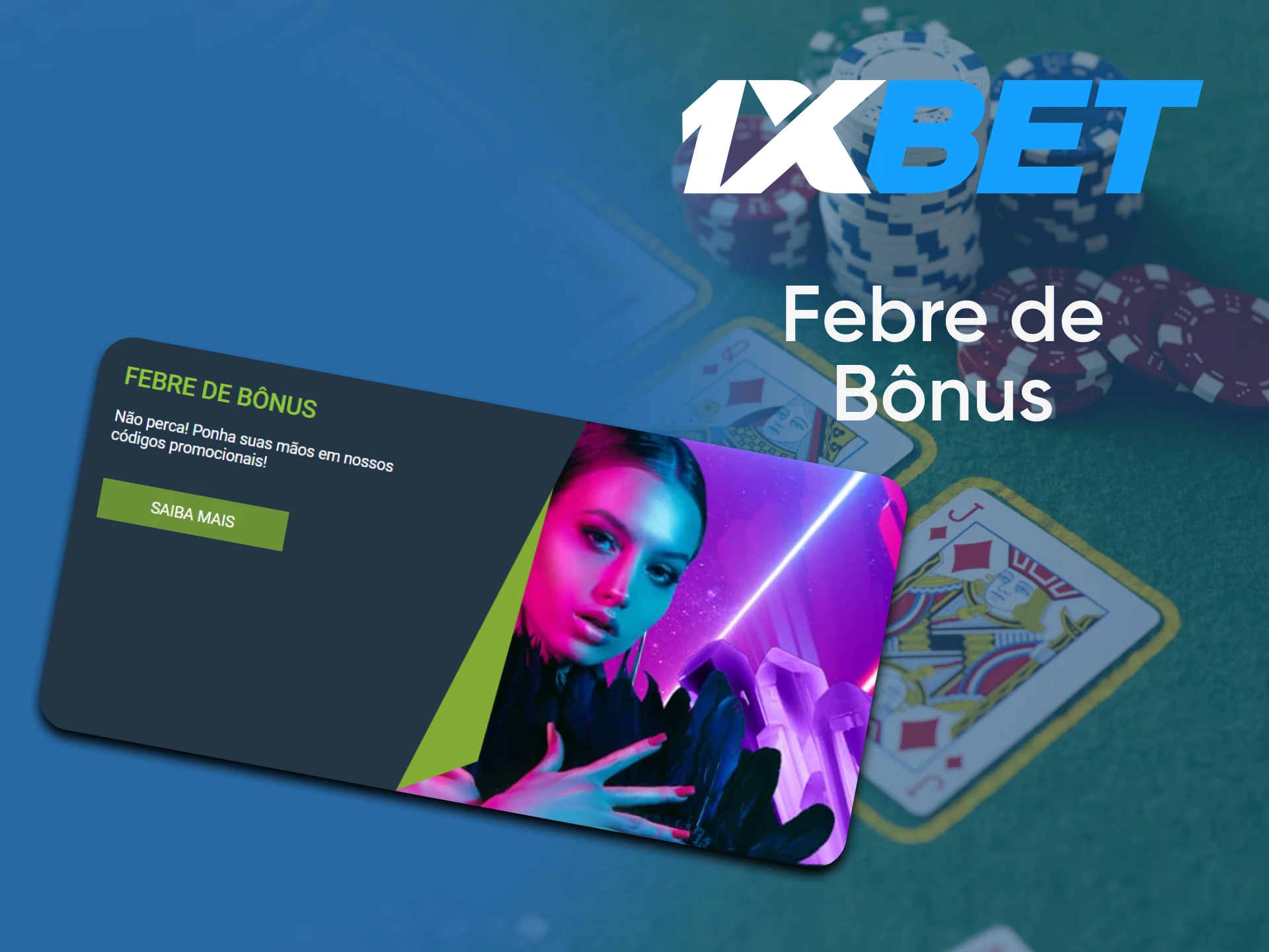 1xbet dá febre de bônus por jogar bacará.