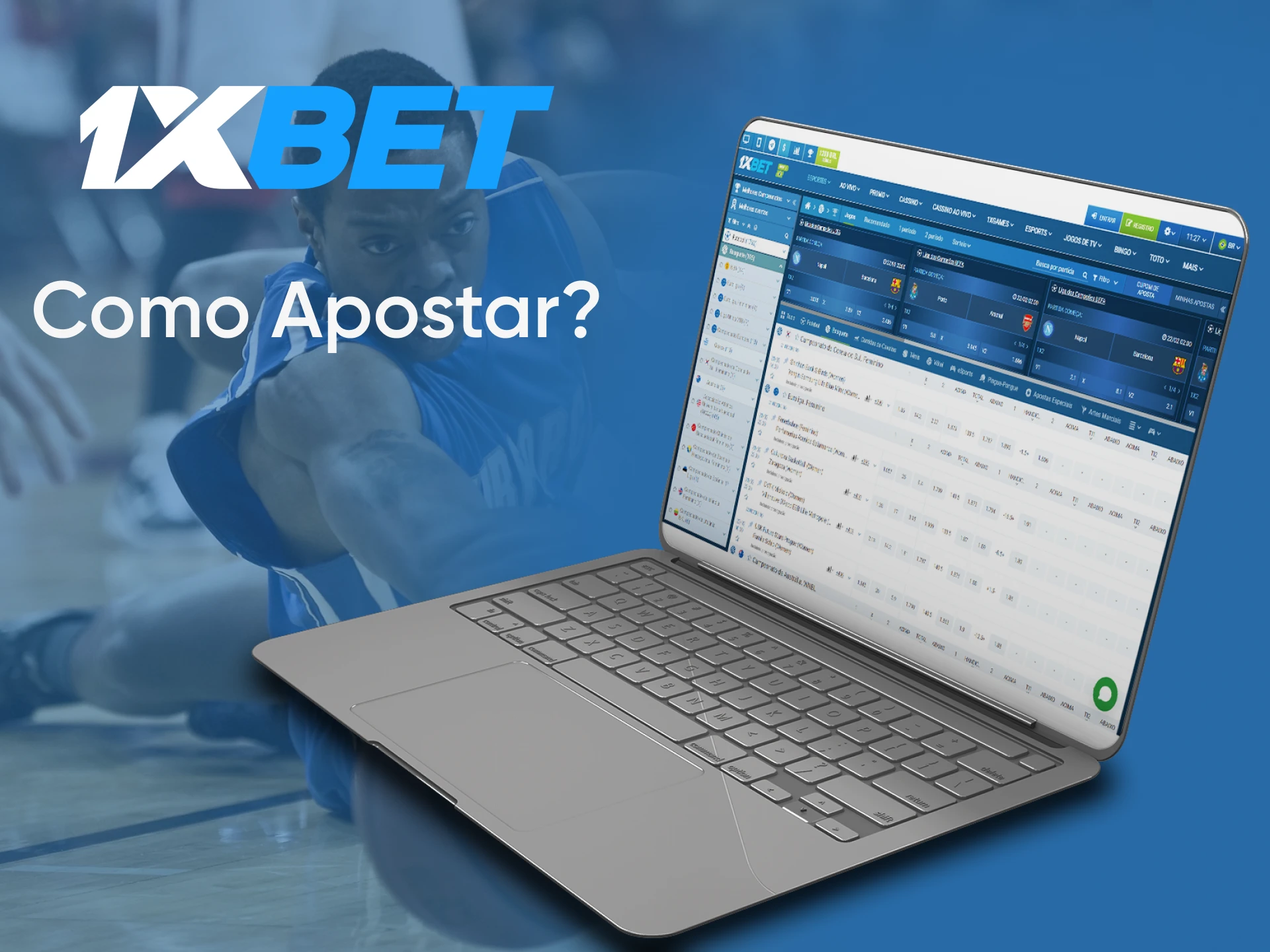 Escolha basquete na seção de esportes para apostar na 1xbet.
