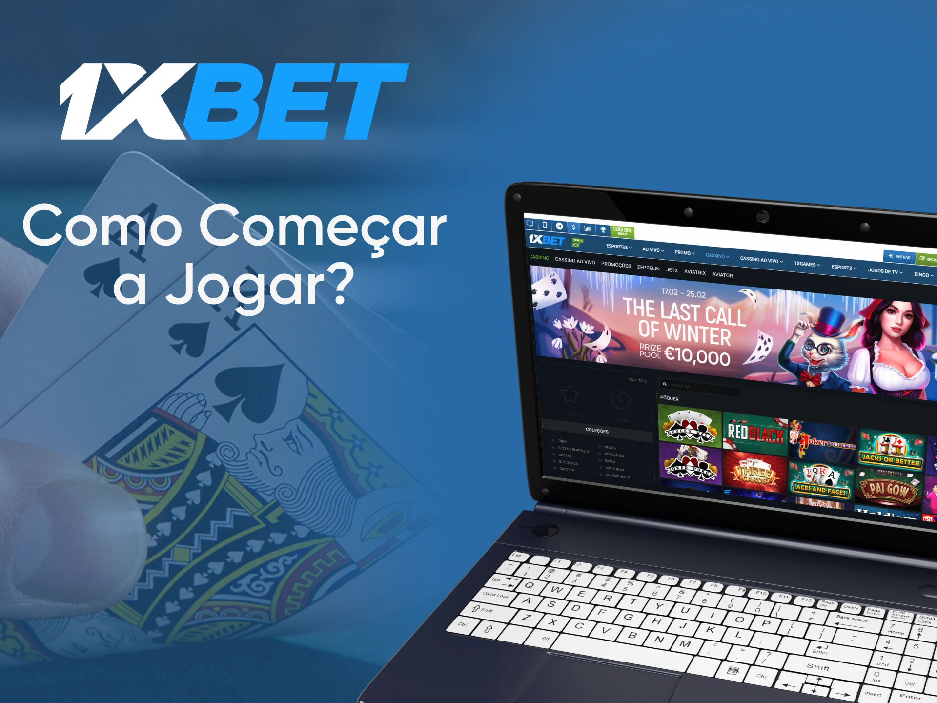 Vá para a seção do cassino para jogar pôquer no 1xbet.