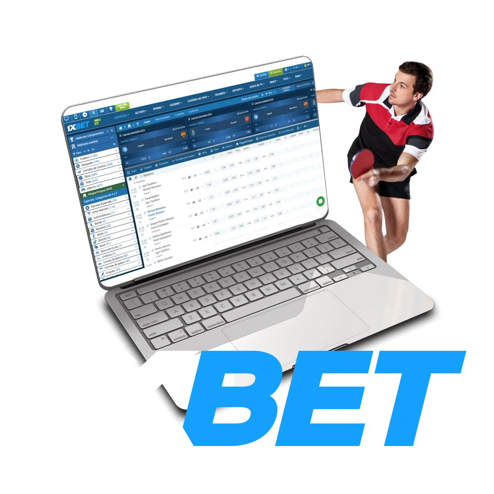 Faça apostas no tênis de mesa com 1xbet.