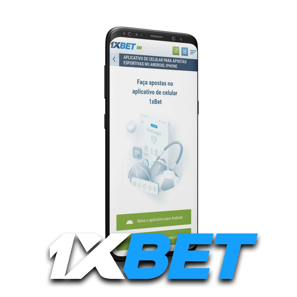 Baixe o aplicativo 1xbet para apostas e jogos.