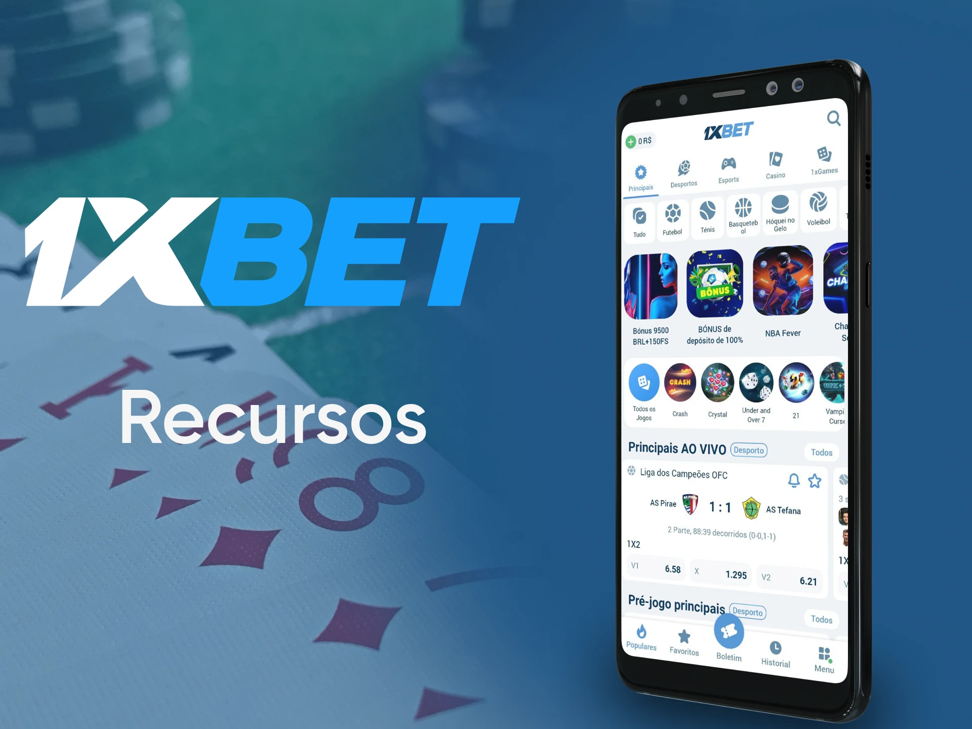 Iremos informá-lo sobre os recursos do aplicativo 1xbet.