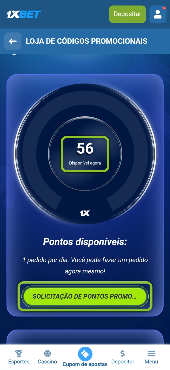 Descubra como trocar seus pontos acumulados por apostas grátis na loja da 1xBet.