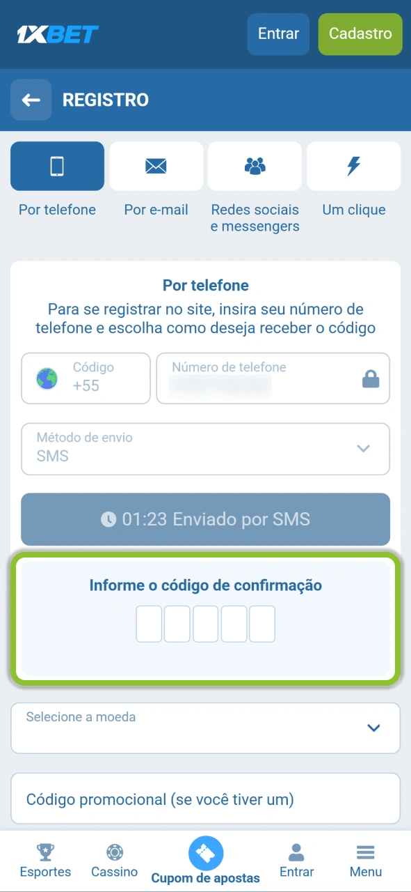 Revise e confirme suas informações pessoais para garantir a segurança na 1xBet.